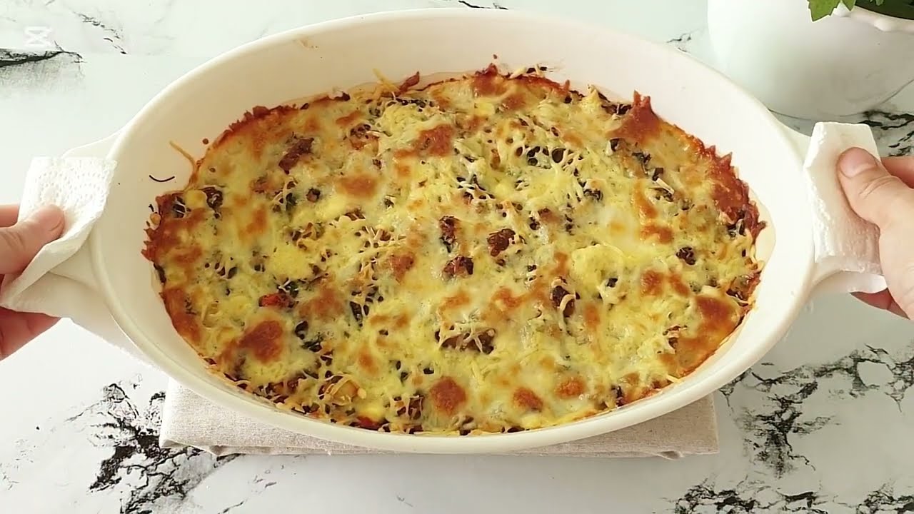 غراتان فاخر بالشعرية الصينية،الخضار والتونة،فكرة رائعة لفطور رمضان...