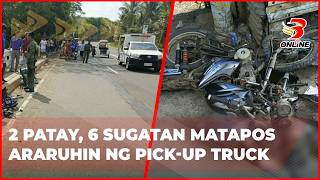 2 Patay, 6 Sugatan Matapos Araruhin Ng Pick Up Truck