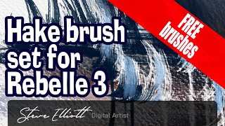Paint fast and loose with this Hake Brush set for Rebelle 3