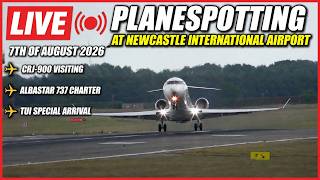 🔴LIVE Planespotting at Newcastle International Airport 7th of August 2026