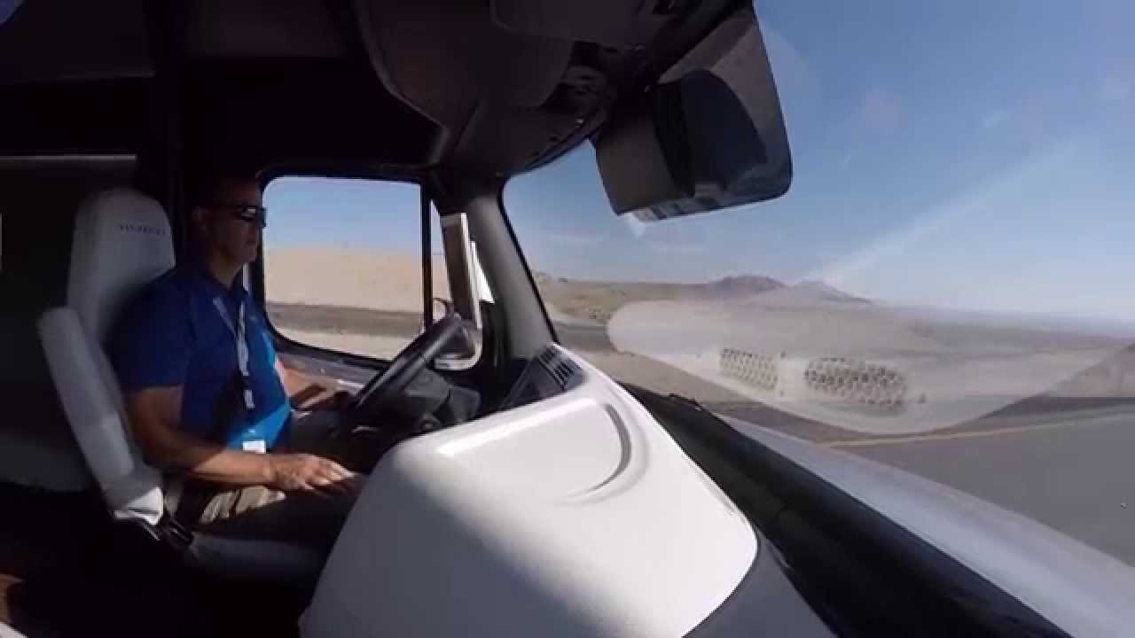Freightliner Inspiration Autonomous Truck Ride Along