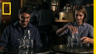 DIY - The Cup and Knife Game | Brain Games