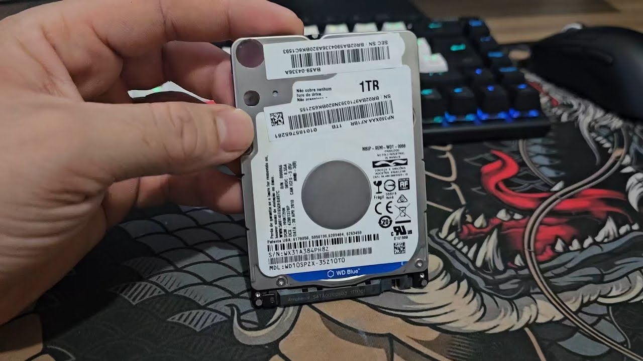 HD de notebook 1TB para HD Externo