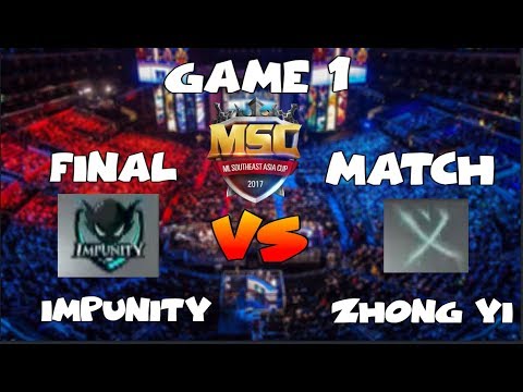 FINAL MATCH GAME 1 | IMPUNITY vs ZHONG YI - MSC Championship SINGAPORE ...
