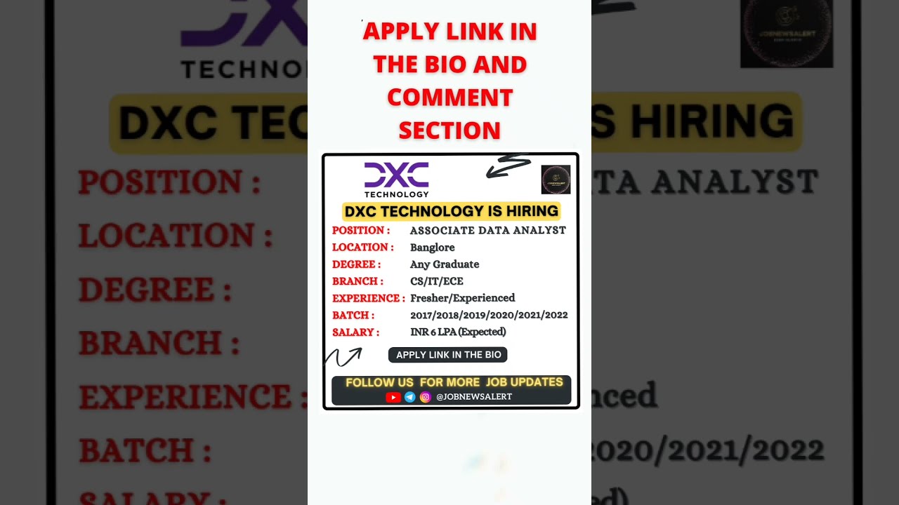 Dxc Technology Hiring 2022 