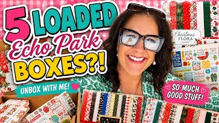 Digging Into 5 PACKED Echo Park Boxes From The HUGE Craft Room Haul!