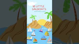 10 Little Sailboats | Super Simple Songs #shorts