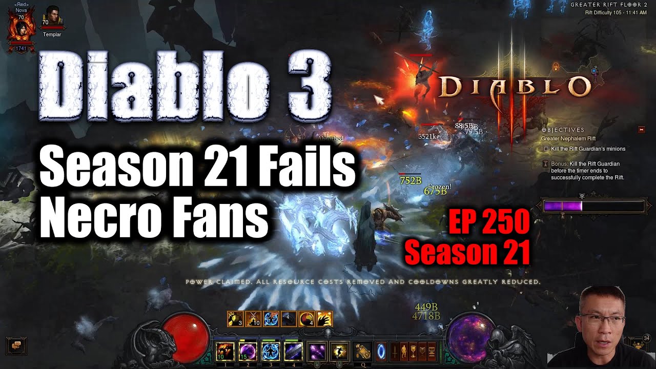 Diablo 3 How Season 21 Fails Necro Fans Typhon Ns Vs Masquerade S21 Youtube