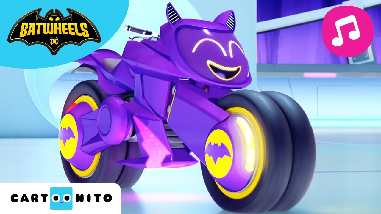 Запознай се с борците против суперзлодеи Batwheels Cartoonito Музикално видео за деца