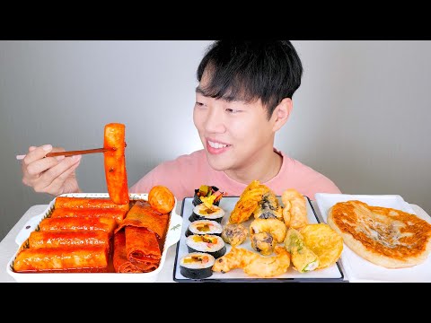 청주 떡보라 가래떡 떡볶이에 김밥 김말이 한입에 쏙 리얼사운드 먹방 | 얼마 <strong>만에</strong> 떡볶이냐😭 | Tteokbokki Eating <strong>show</strong>! MUKBANG REALSOUND