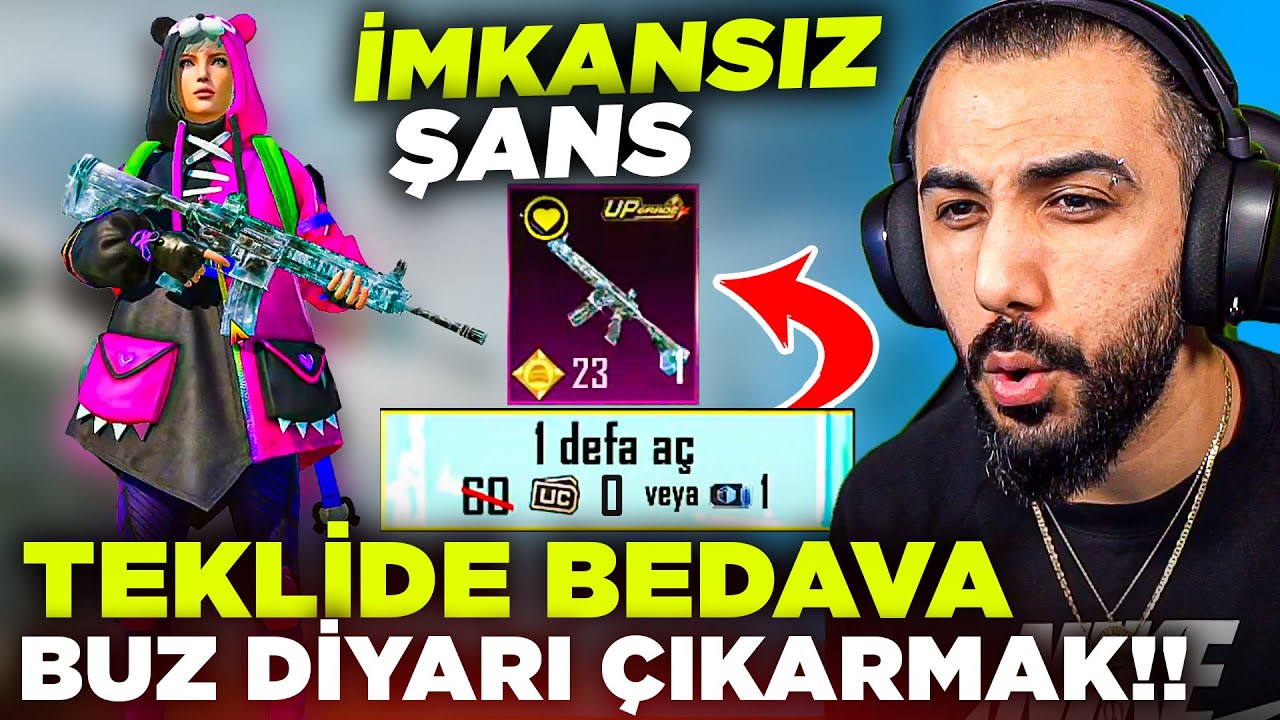6 YILDIR BUZ DİYARI ÇIKARAMAYAN İZLEYİCİME TEKLİDE BEDAVA ÇIKARDIK!! 😱 İNANILMAZ OLAY | PUBG MOBILE