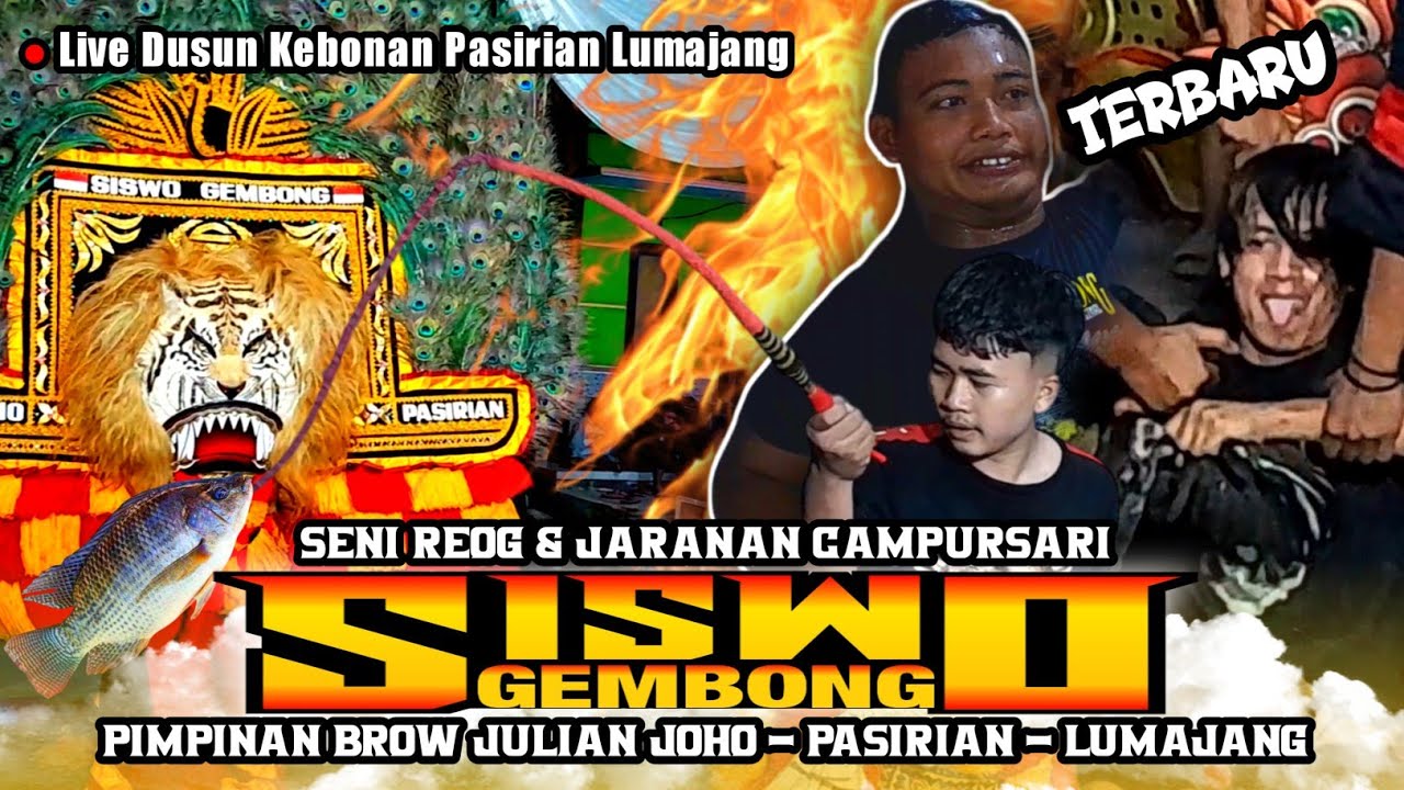 SENI REOG DAN JARANAN NDADI SISWO GEMBONG ❗ Live Pasirian Kebonan Terbaru 2024 Ndadi geden Bolo