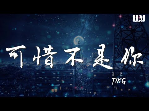 TikG - 可惜不是你（翻自 梁靜茹）『差一點騙了自己騙了你』【動態歌詞Lyrics】