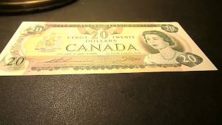 1969 Canada $20 Bill