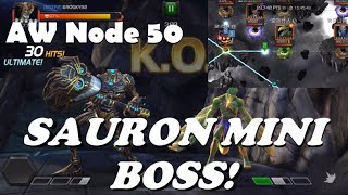 Warlock Melt Sauron Mini Boss on AW Node 50 - Marvel Contest of Champions