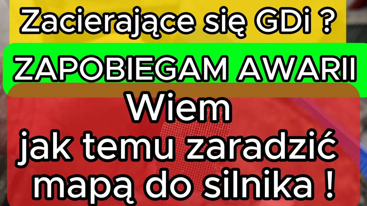 Zacierające się silniki GDi znalazłem na to tani sposób. Zapobiegaj awarii nie czekaj szkoda kasy.