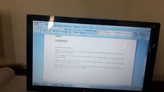 Formatting A Document  (Class 3)