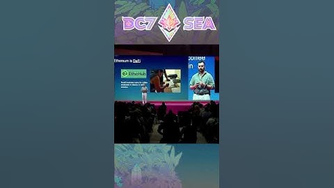 "Ethereum is the home of DeFi" Josh Stark at Devcon SEA