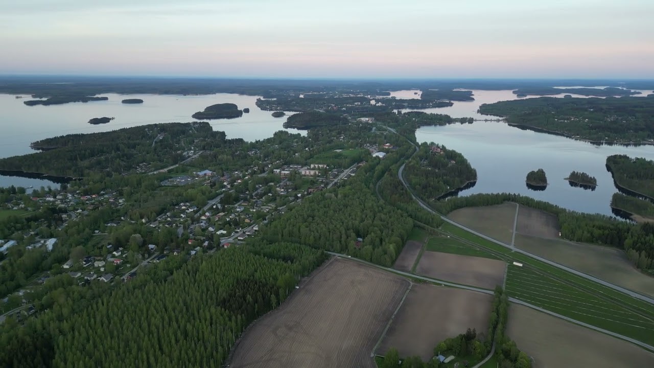 Over Kellarpelto citypart, Savonlinna, Finland 29.5.25 II