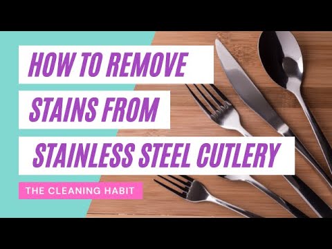 How to Remove Stains from Stainless Steel Cutlery | Cleaning Tips | Kitchen Cleaning