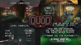 QUOD Speed Run? (64kb FPS Game)