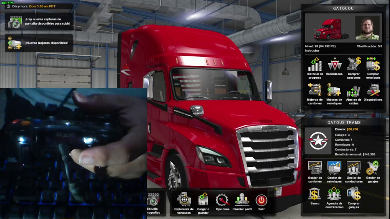 18 velocidades con control xbox 360 american truck simulator YouTube