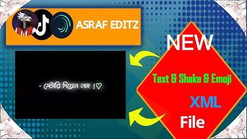 New Xml File  ||Attitude LyricsVideo ||Black Screen Xml| Xml File |Alight Motion