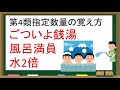今日の危険物の暗記、勉強　～乙4指定数量の覚え方、語呂～