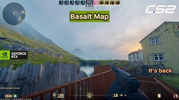 COUNTER STRIKE 2 BASALT MAP WALKTHROUGH | BIG UPDATES IN CS2 | POV FROM BOTH SIDES {RTX 4070 SUPER}