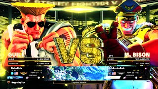 Street Fighter 5 - Divinehelix Guile Vs Onlyscrubsgrab M.bison