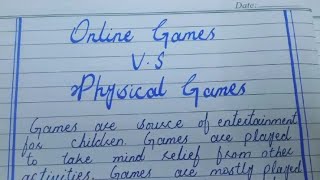 Unit 2.2 (Compare and Contrast Essays). Physical games vs online