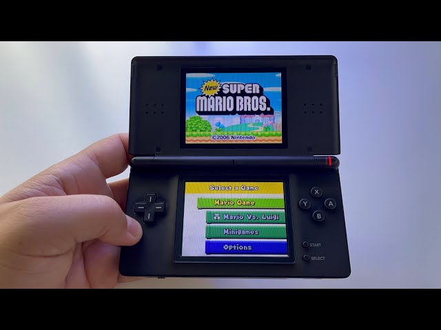 New Super Mario Bros | Nintendo Ds Lite Handheld Gameplay - Youtube
