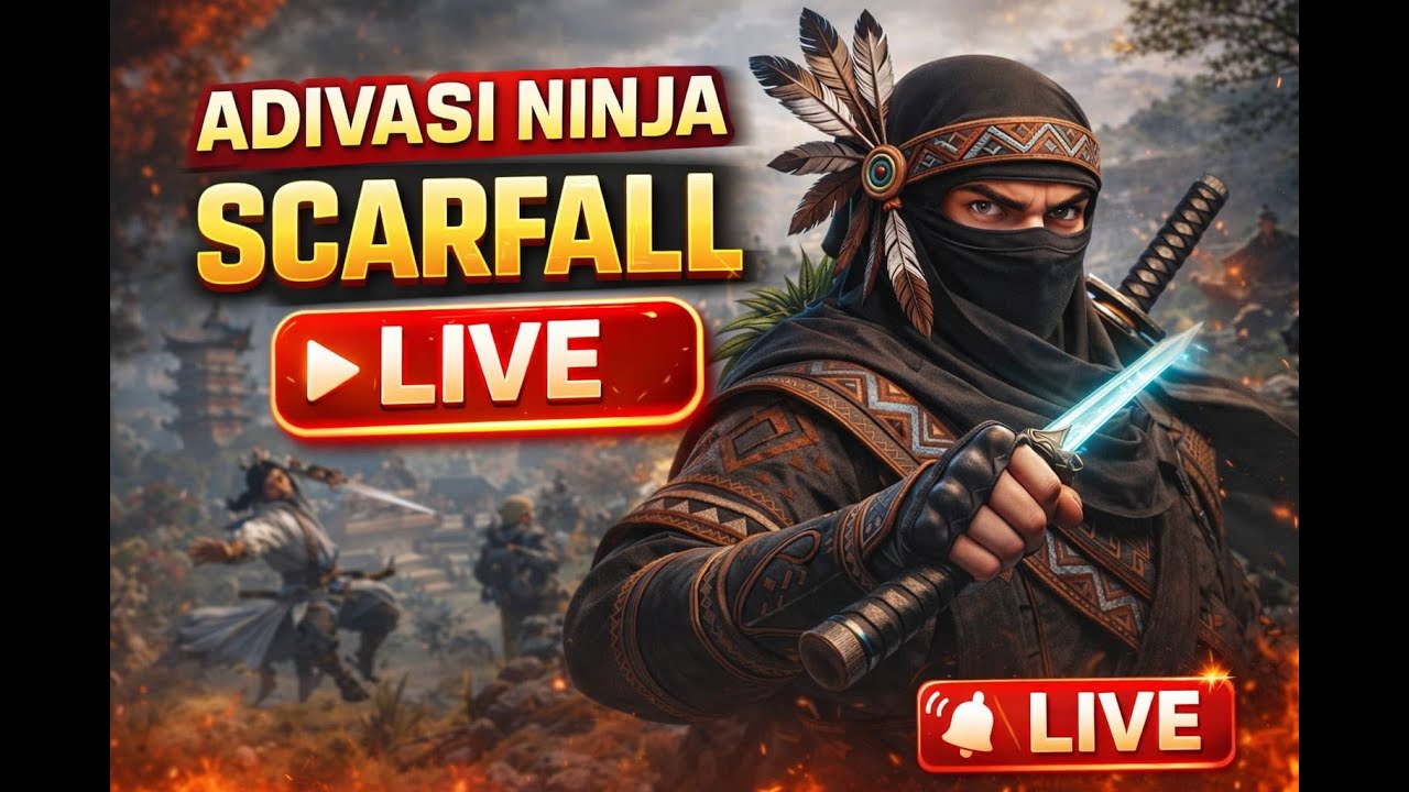 Adivasi Ninja Live 🔥 | ScarFall Intense Battle Royale Gameplay