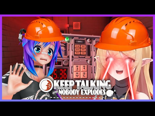 【KEEP TALKING AND NOBODY EXPLODES】Collab with @ProjektMelody!!!【NIJISANJI EN | Pomu Rainpuff】のサムネイル