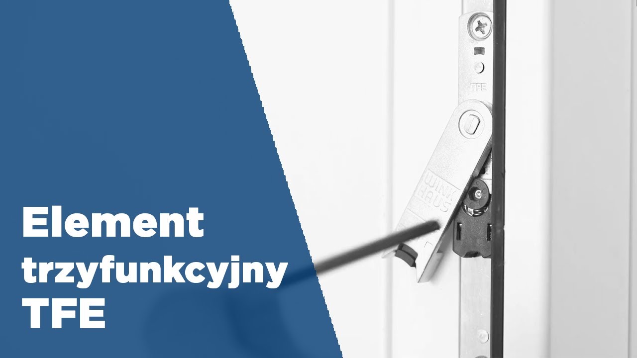 Montaz Elementu Trzyfunkcyjnego Winkhaus Tfe Youtube