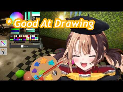 Artist Gigi managed to hide in plain sight in Meccha chameleon...for just a while