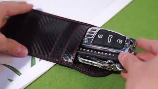 Faraday Cage Car Key Signal Blocker Pouch M7D8 - Secure Stora