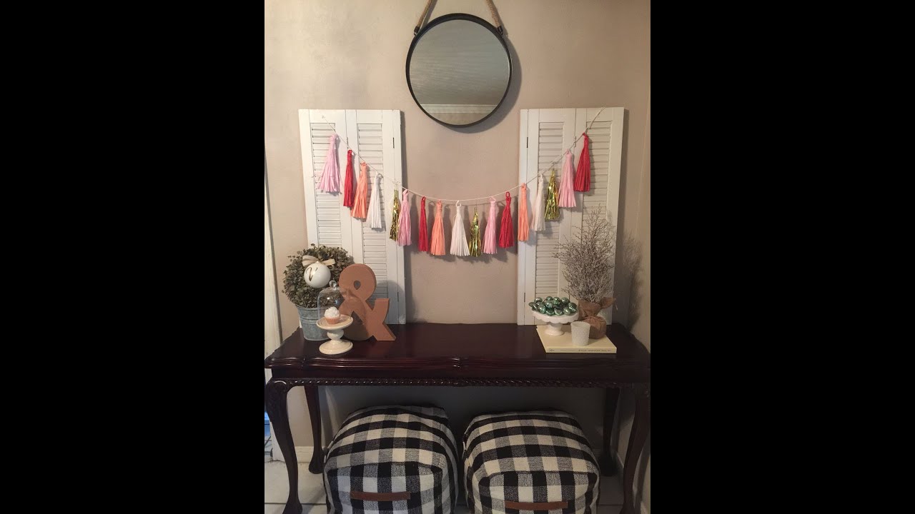 Valentine decor valentines decorations mantle heidi vignettes mantel homebyheidi craft great kids decorating Valentines Day Home Decor!! 2016 - YouTube