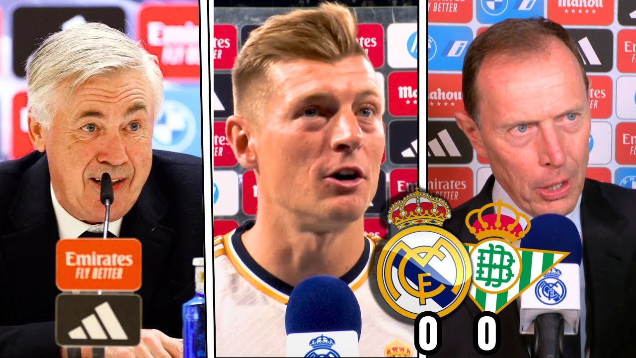 MIRA LAS REACCIONES DEL REAL MADRID TRAS EL EMPATE CONTRA EL BETIS 0 ...