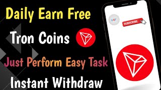 Claim Tron (trx) for free || daily earn free cryptocurrency || airdrops 2022