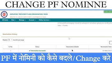 epf nominee change online | Update E-Nomination Details in PF Online  EPF e-nomination | pf nominee