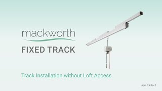 Overhead Patient Ceiling Lift Track Installation without Loft Access