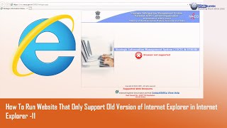 Internet Explorer 11 Compatibility issue