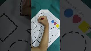 study time#trace the shapes with colors#shorts