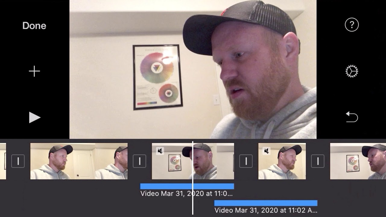 L and J Cuts in iMovie (iOS)