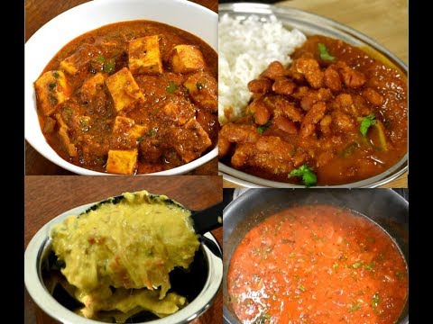 4-indian-veg-curries-for-rice-and-roti-|-veg-curry-recipes-|-indian-cooking