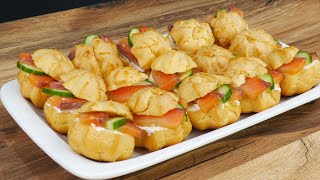 видео: Как приготовить  профитроли из куриной икры. Закуска, которую съедают первой. картинка: Как приготовить  профитроли из куриной икры. Закуска, которую съедают первой.