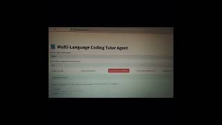 Multi language coding tutor agent 💻⌨️✨