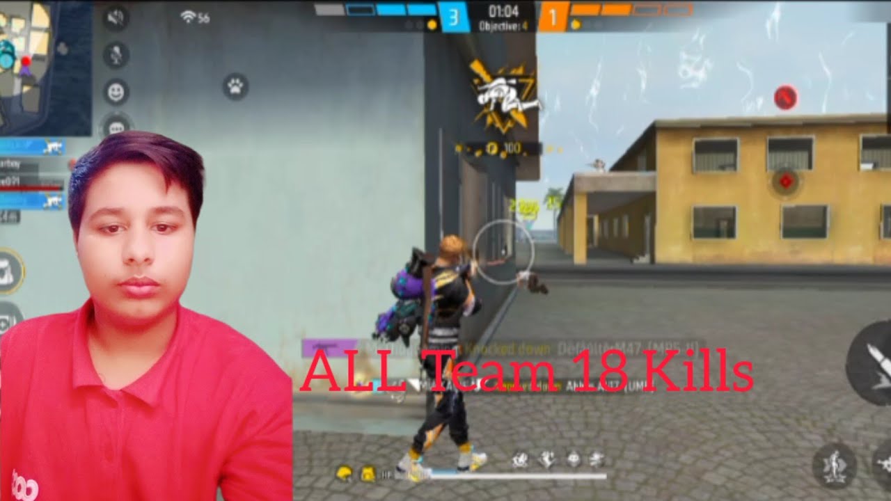 Free Fire ALL Team 18 Kills solo vs squad Best Gameplay Garena Free ...