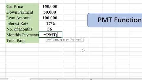 23- MS Excel Part 23 PMT|FV Functions تعلم برنامج الأكسل - شرح دوال